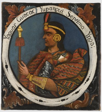 Yahuar Huacac Yupanqui, Seventh Inca King by Peruvian School